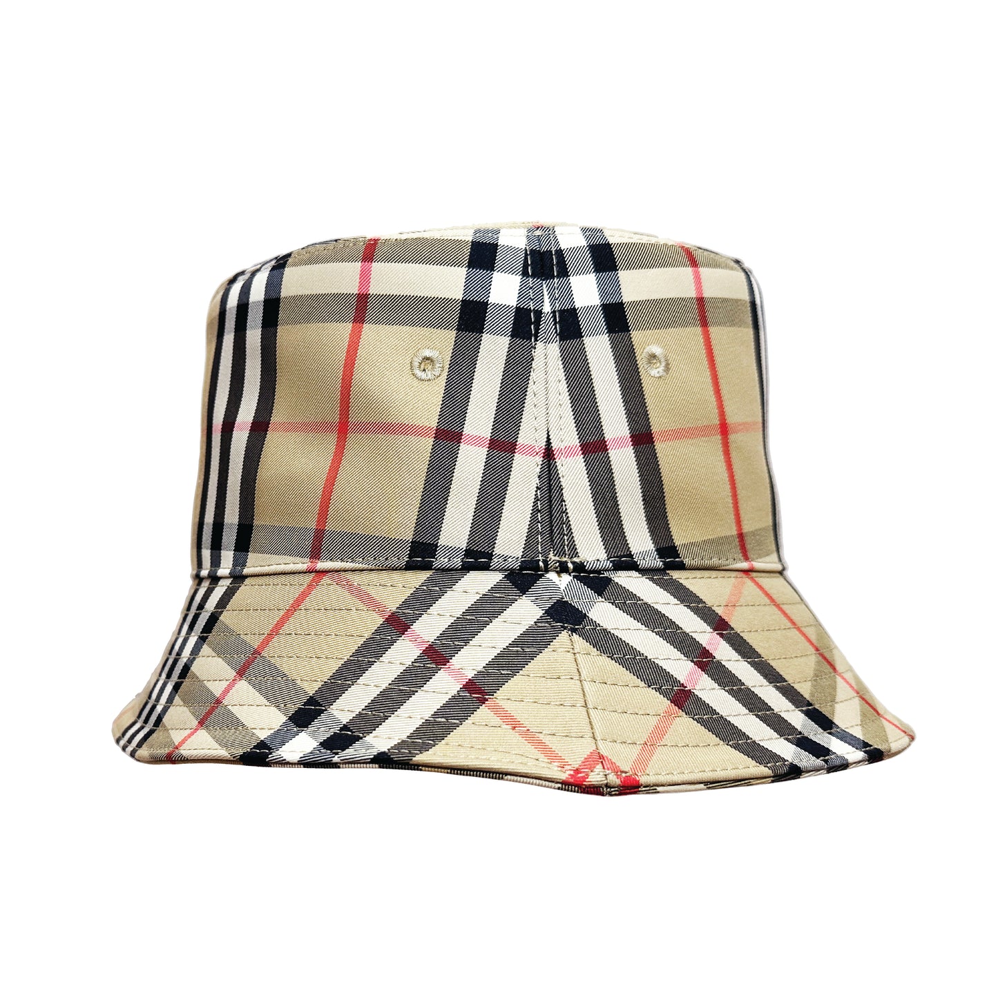 BURBERRY Vintage check technical Cotton Bucket Hat