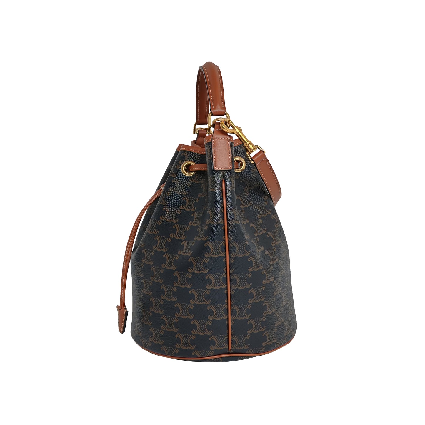 CÉLINE CLARA Bag in TRIOMPHE CANVAS & CALFSKIN