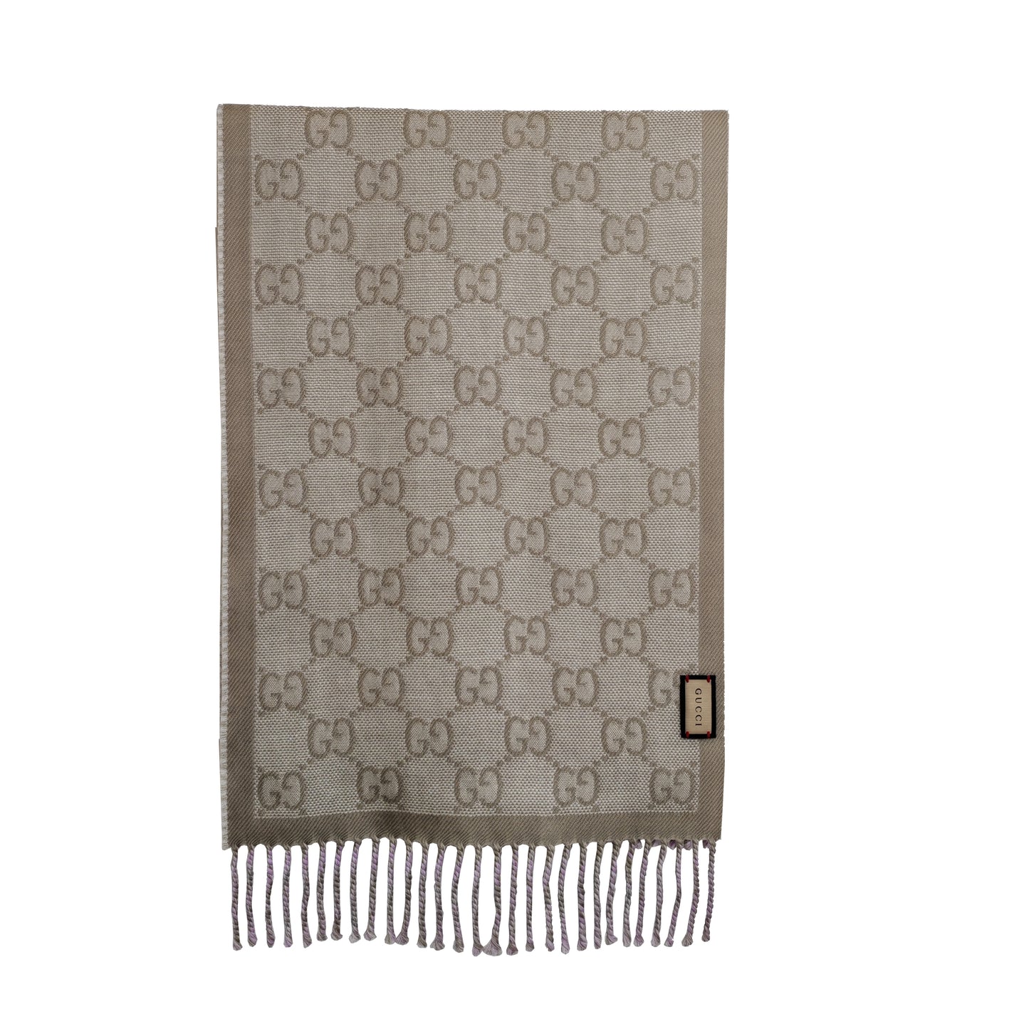 GUCCI GG Wool Jacquard Scarf