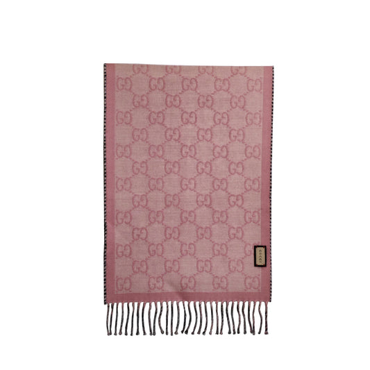 GUCCI GG Wool Jacquard Scarf