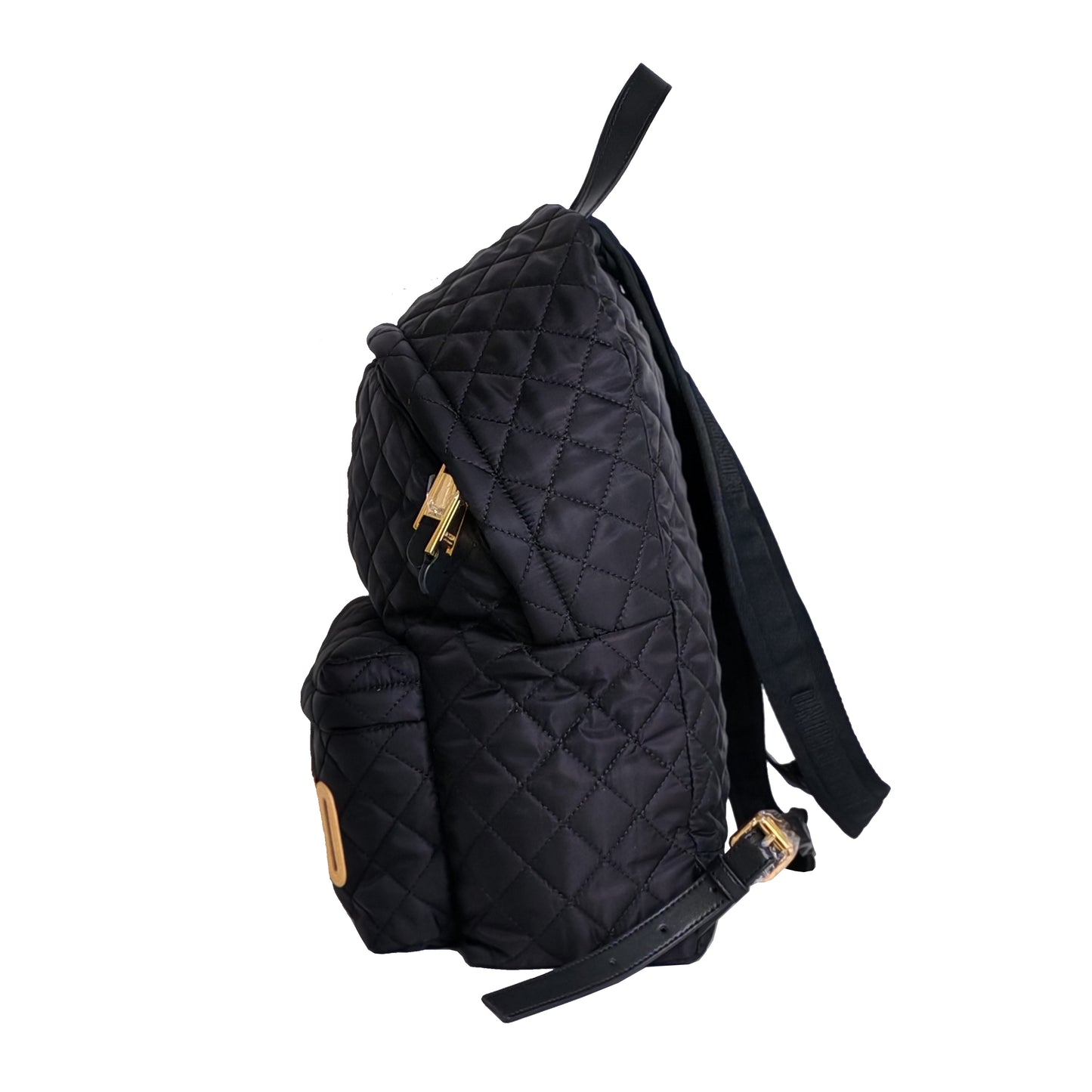 MOSCHINO Quilted backpack with Logo