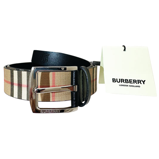 BURBERRY Pin buckle Vintage check belt