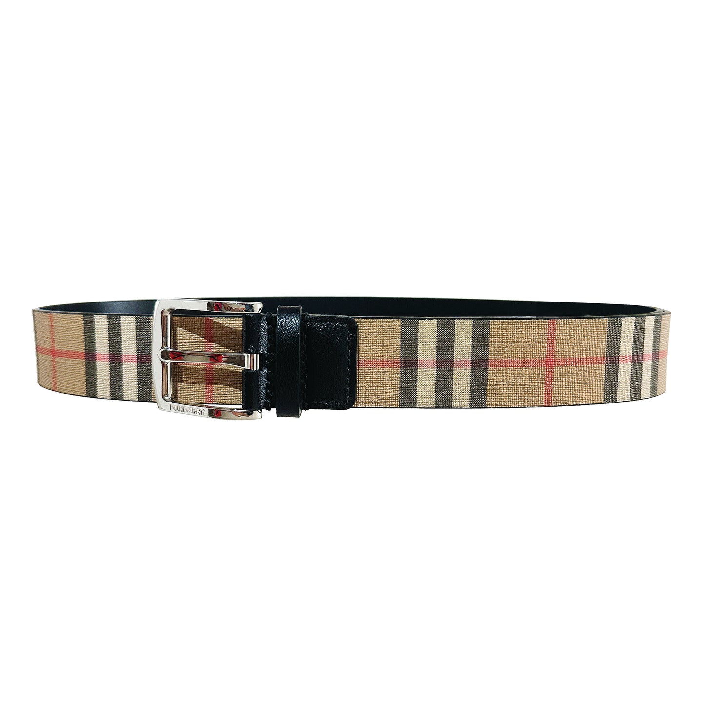 BURBERRY Pin buckle Vintage check belt