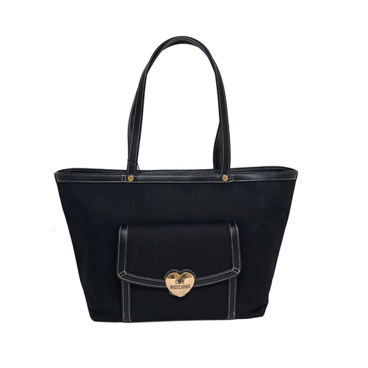 LOVE MOSCHINO Love Selle Canvas Zip Tote