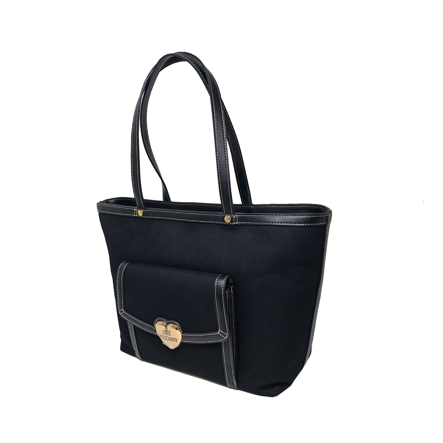 LOVE MOSCHINO Love Selle Canvas Zip Tote