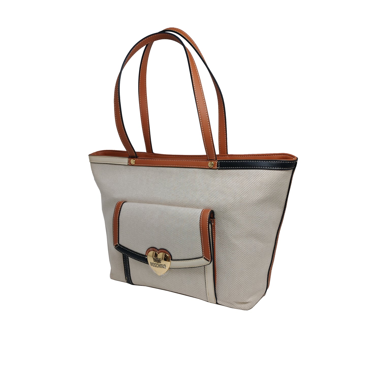 LOVE MOSCHINO Love Selle Canvas Zip Tote