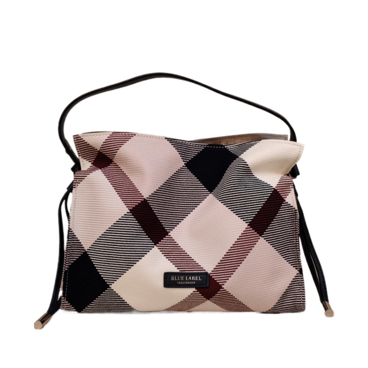 BLUE LABEL Crestbridge Check Calze Gathered Mini Bag