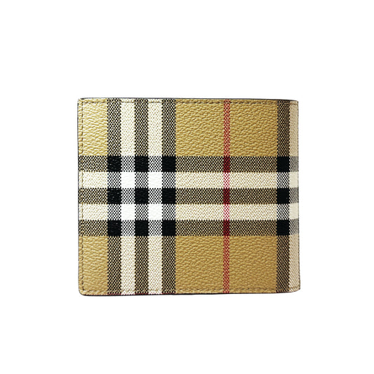 BURBERRY  Check Bifold Wallet
