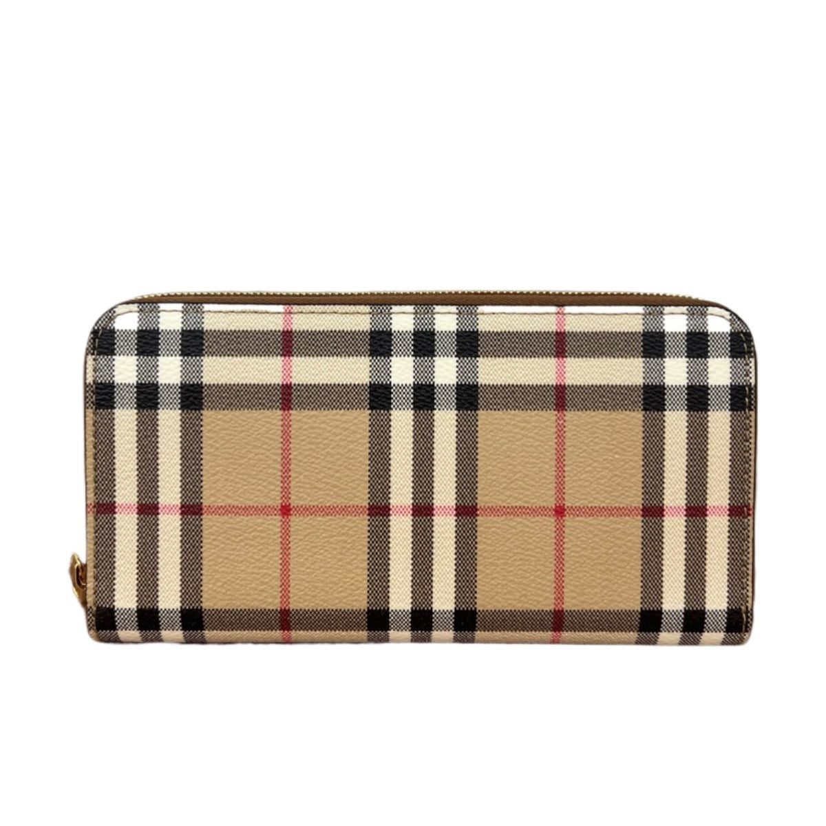 BURBERRY Check Zip Wallet