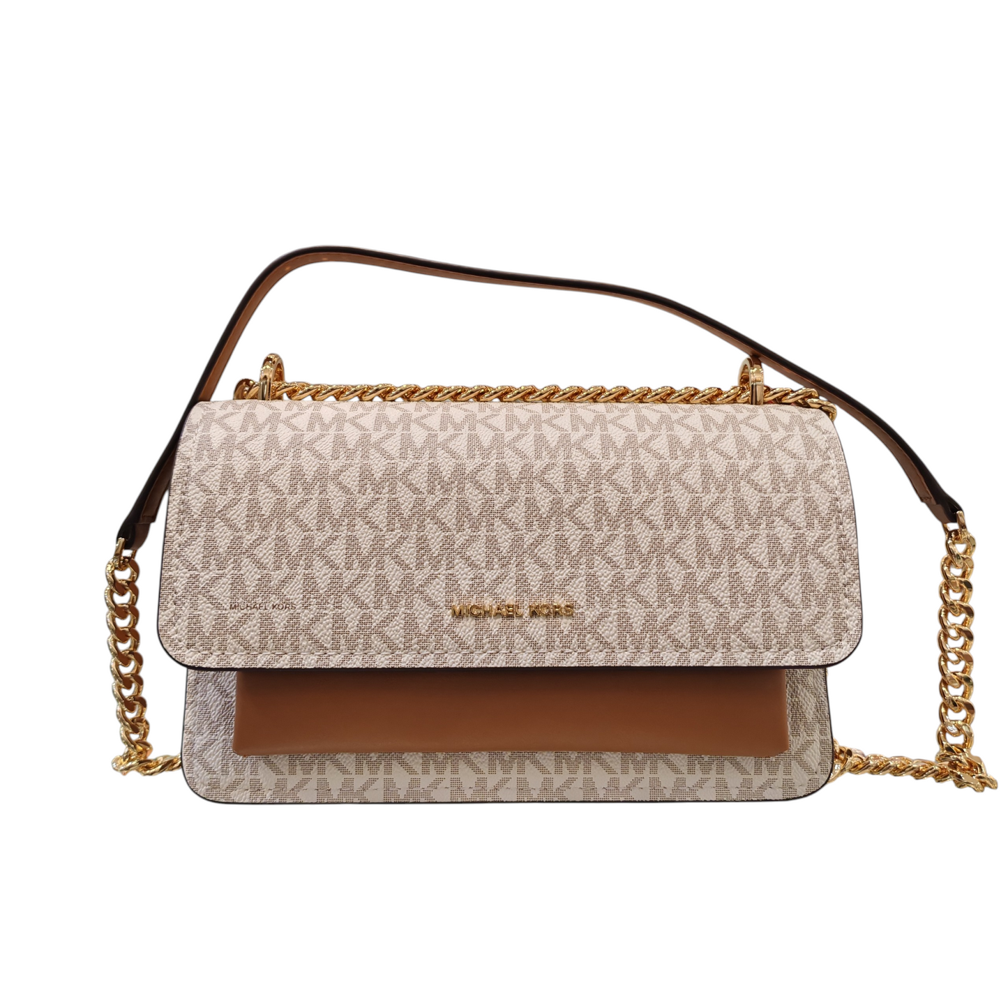 MICHAEL KORS CLAIRE Large Signature Logo Shoulder Bag