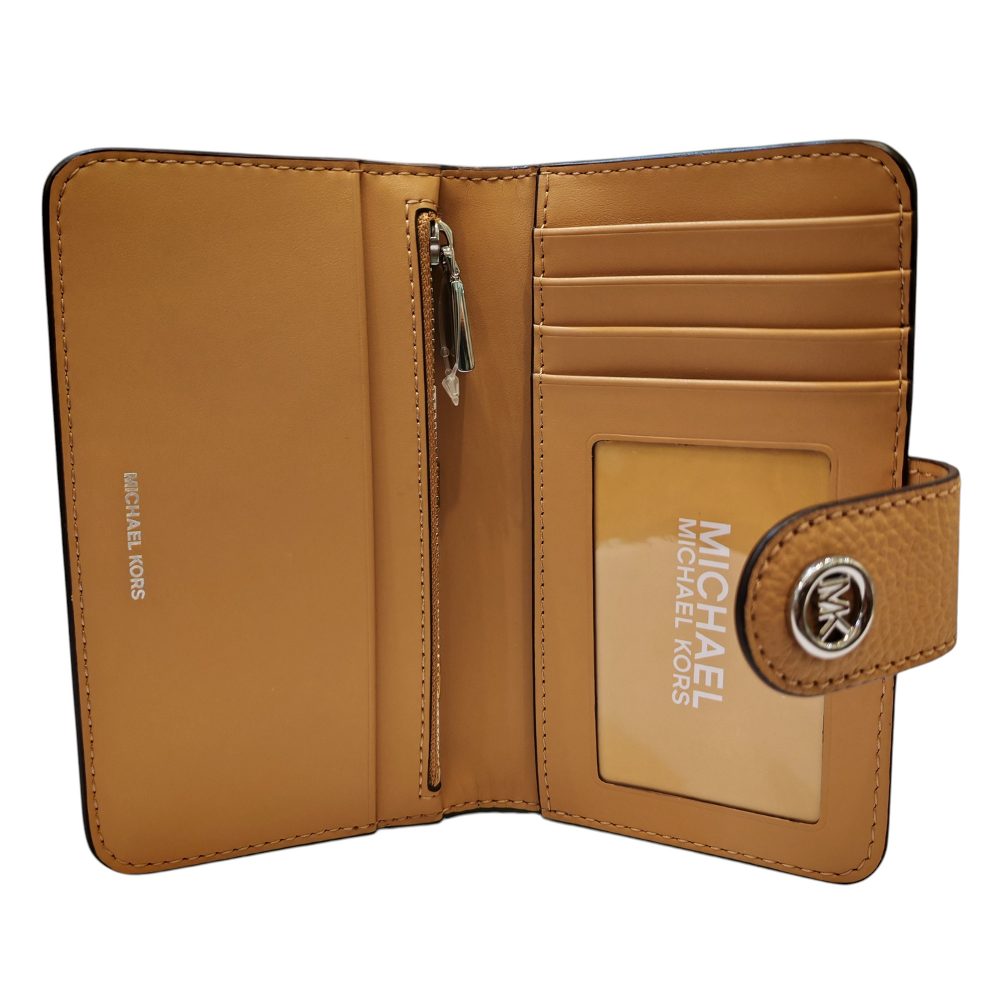MICHAEL KORS MK Pop Charm Medium Pebbled Leather Wallet