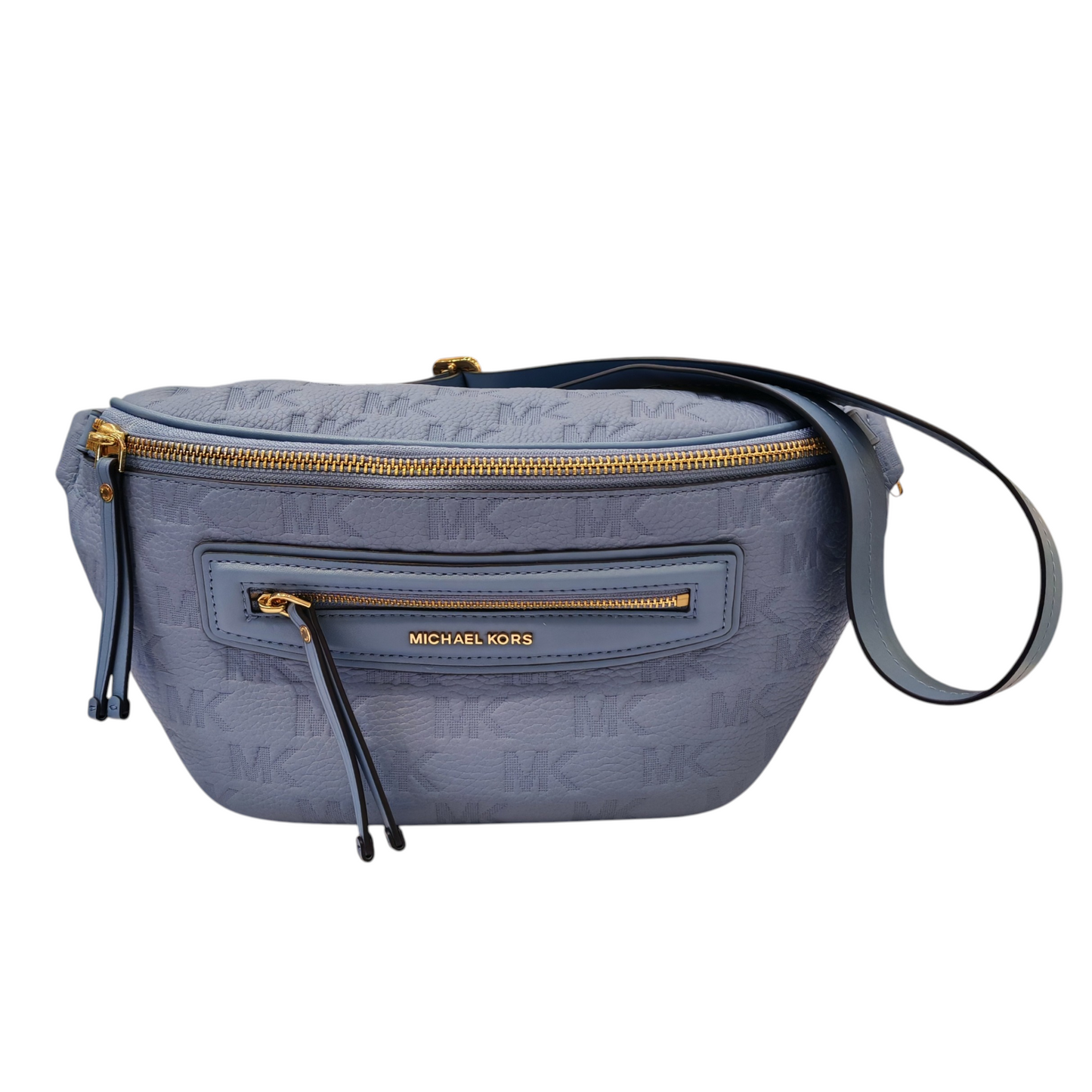 MICHAEL KORS JET SET Travel Medium Logo Embossed Leather Sling Pack