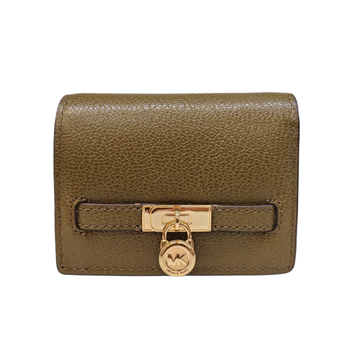 MICHAEL KORS Hamilton Moderne Small Pebbled Leather Compact Wallet