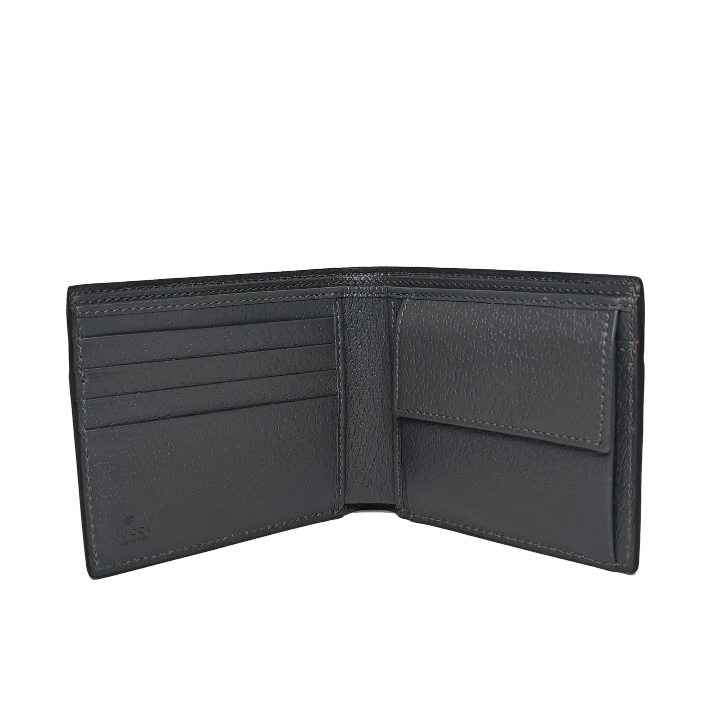 GUCCI Cut-out interlocking  bifold with coin case