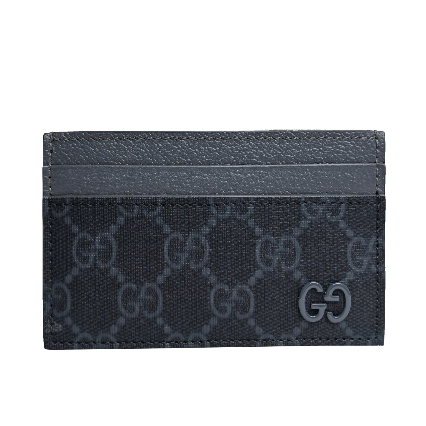 GUCCI Bi-color Card Case w/h GG Detail