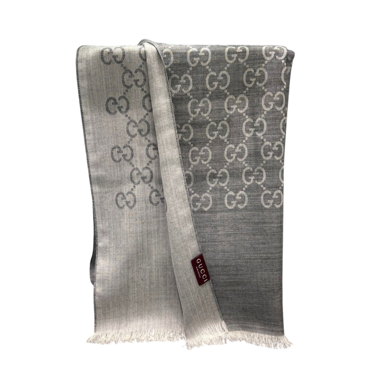 GUCCI Silk wool GG Jacquard Scarf