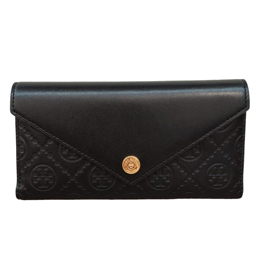TORY BURCH T-MONOGRAM LEATHER ENV WALLET