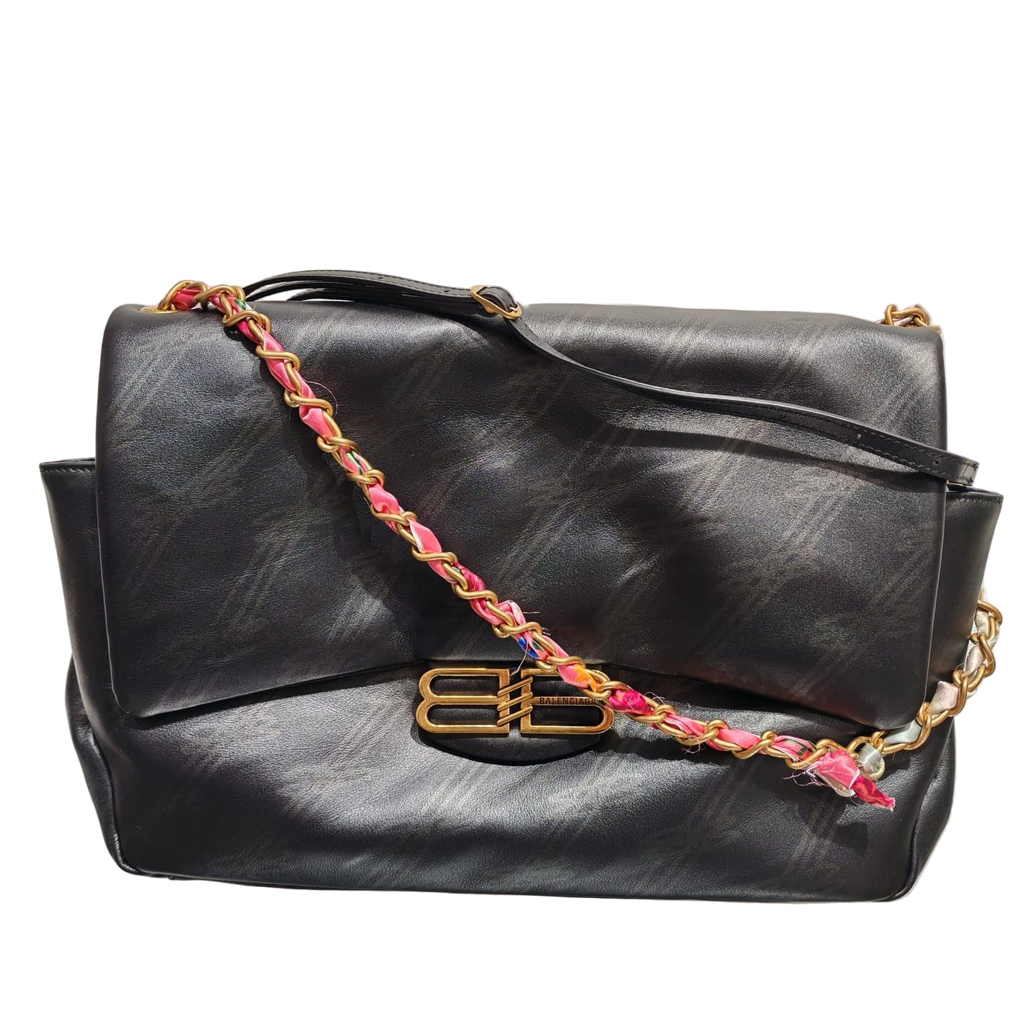 BALENCIAGA Darling flap Bag M in black