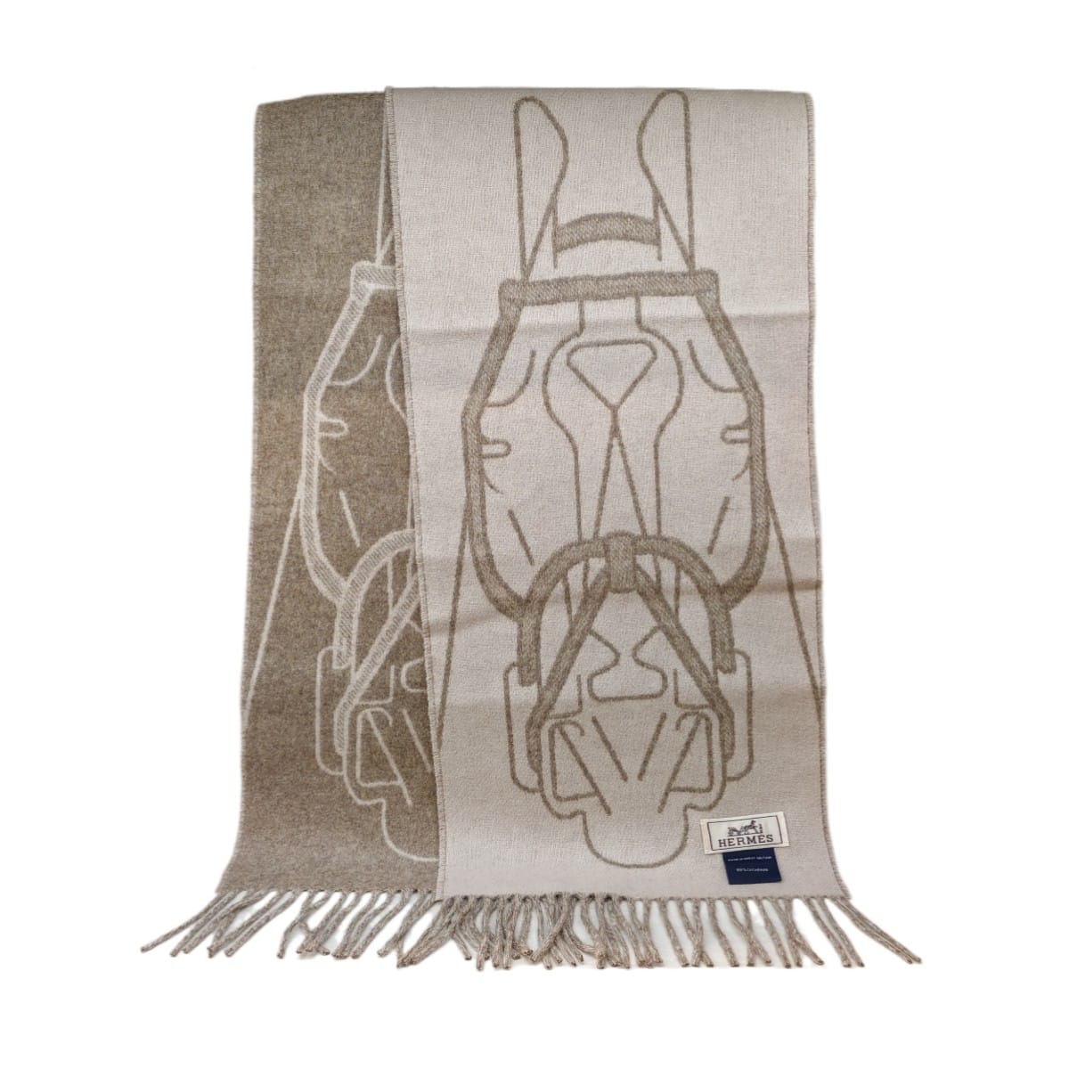 HERMÈS Tete-a-Tete Equestre Scarf