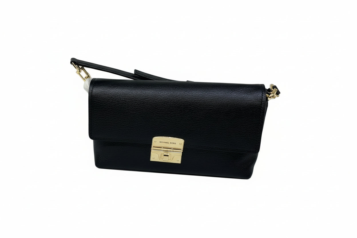 Michael Kors Addie Medium Leather Convertible Shoulder Bag