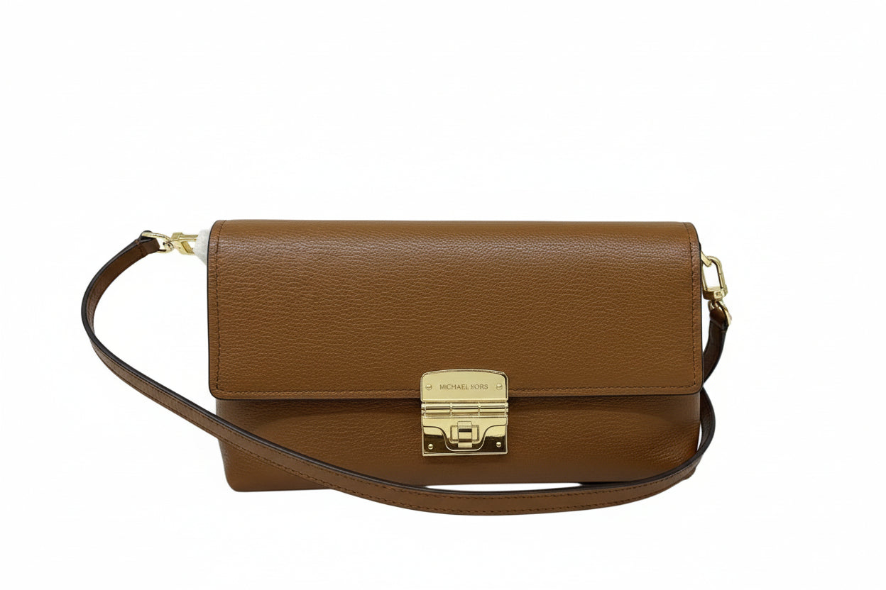 Michael Kors Addie Medium Leather Convertible Shoulder Bag