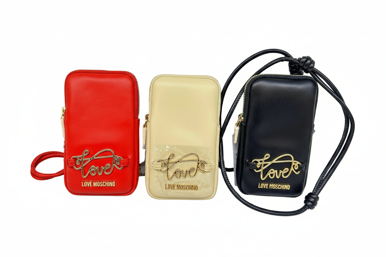 Love Moschino SLG SCRIPT Phone Crossbody