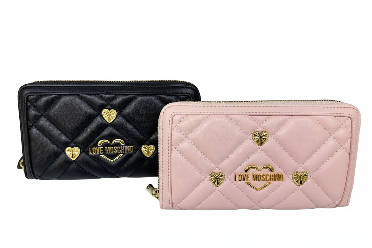 Love Moschino SLG SWEET STUDS Zip Around Wallet