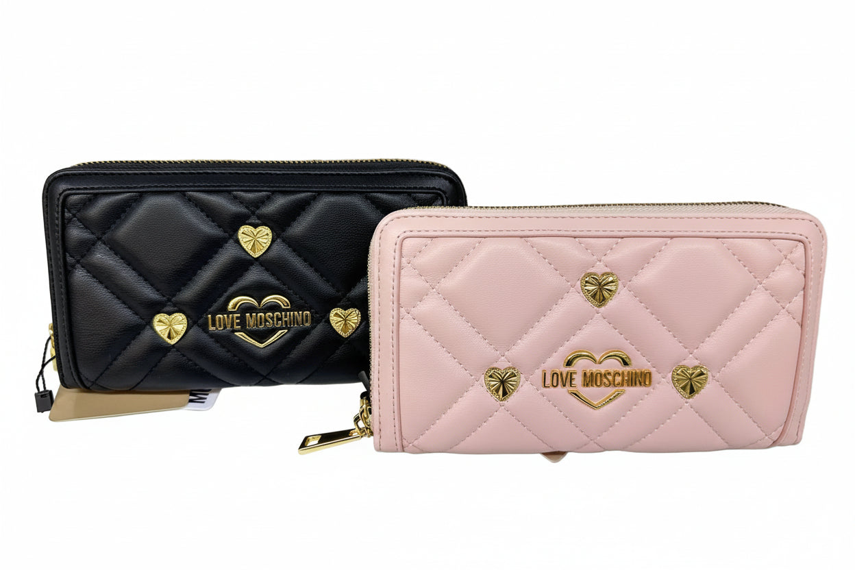Love Moschino SLG SWEET STUDS Zip Around Wallet
