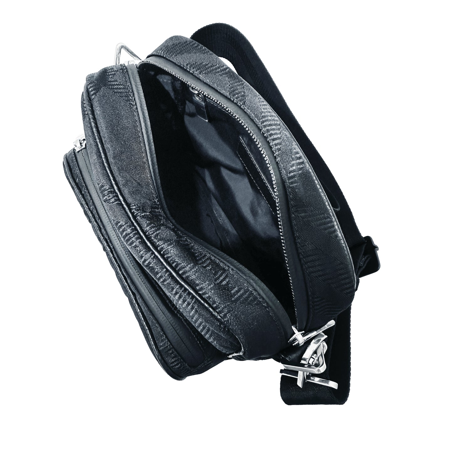 BURBERRY Nylon check Jacquard Pocket Crossbody