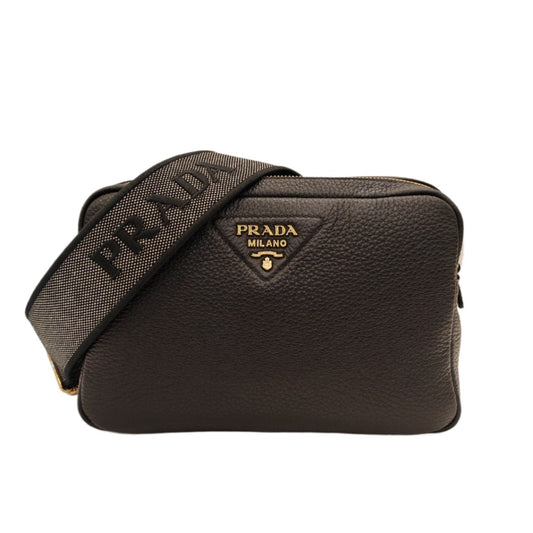 PRADA LEATHER SHOULDER BAG