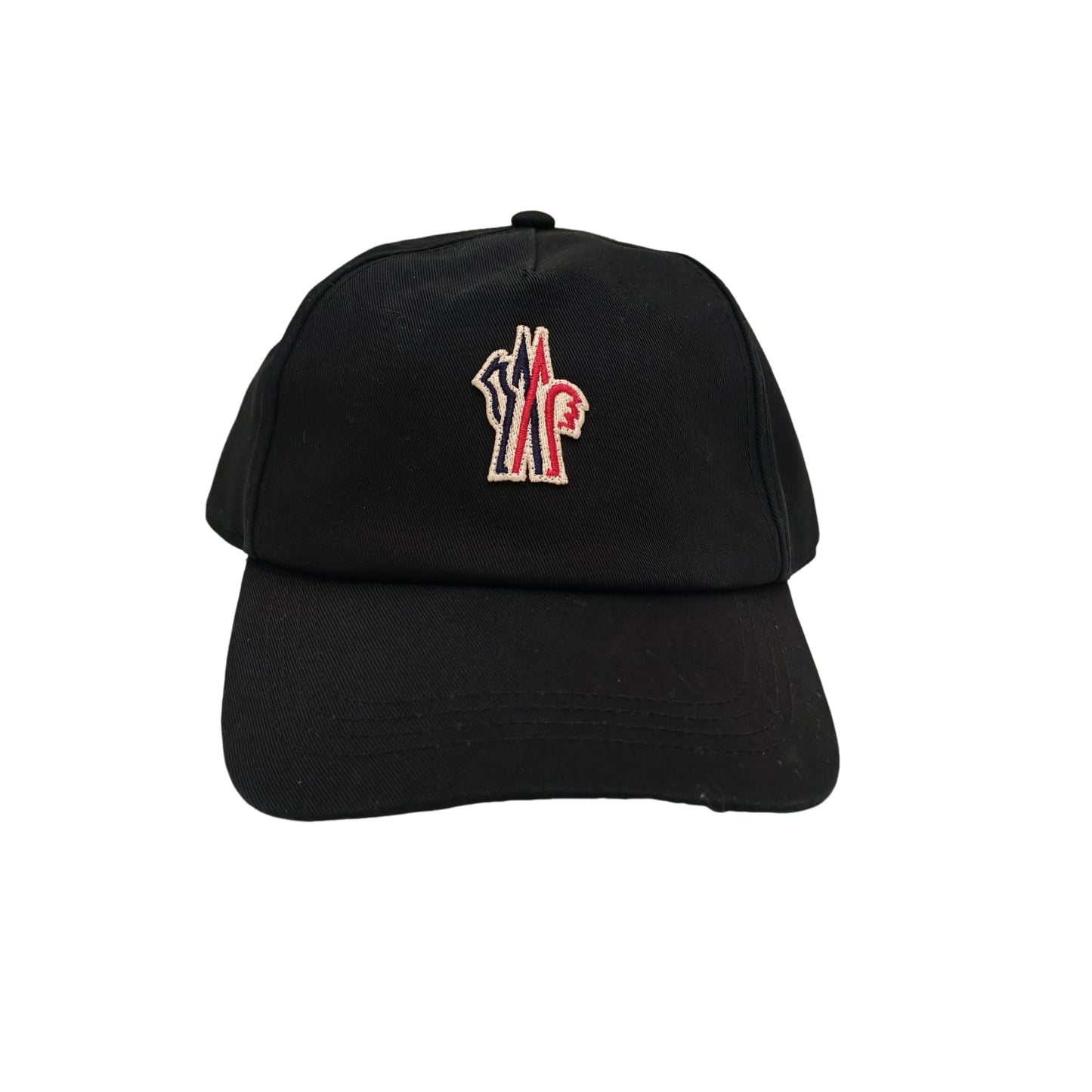 MONCLER Black Garbardine Baseball Cap