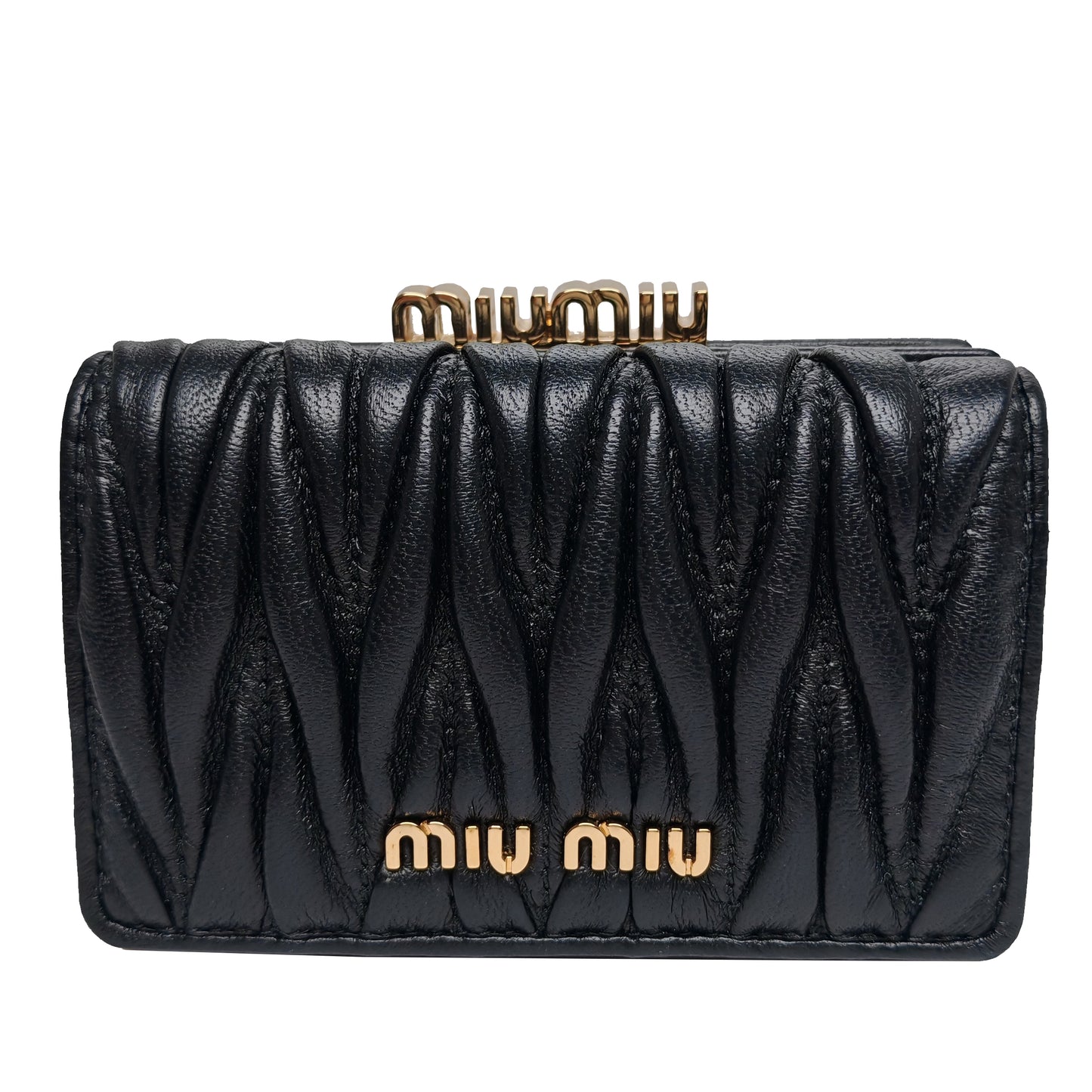 Miumiu Matelassé Trifold Wallet