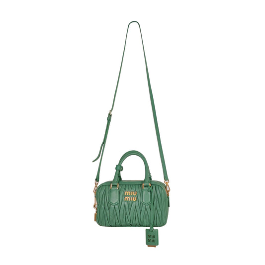miu miu Arcadie matelassé nappa leather bag