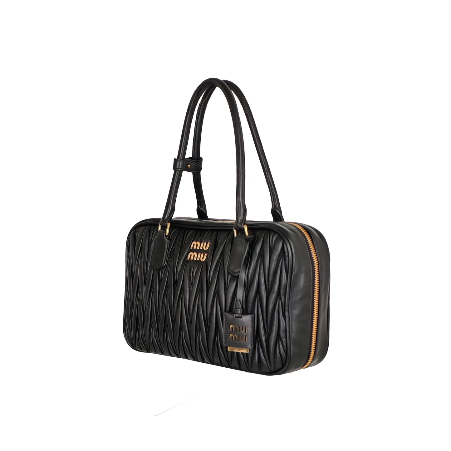 miumiu Arcadie matelassé nappa leather bag