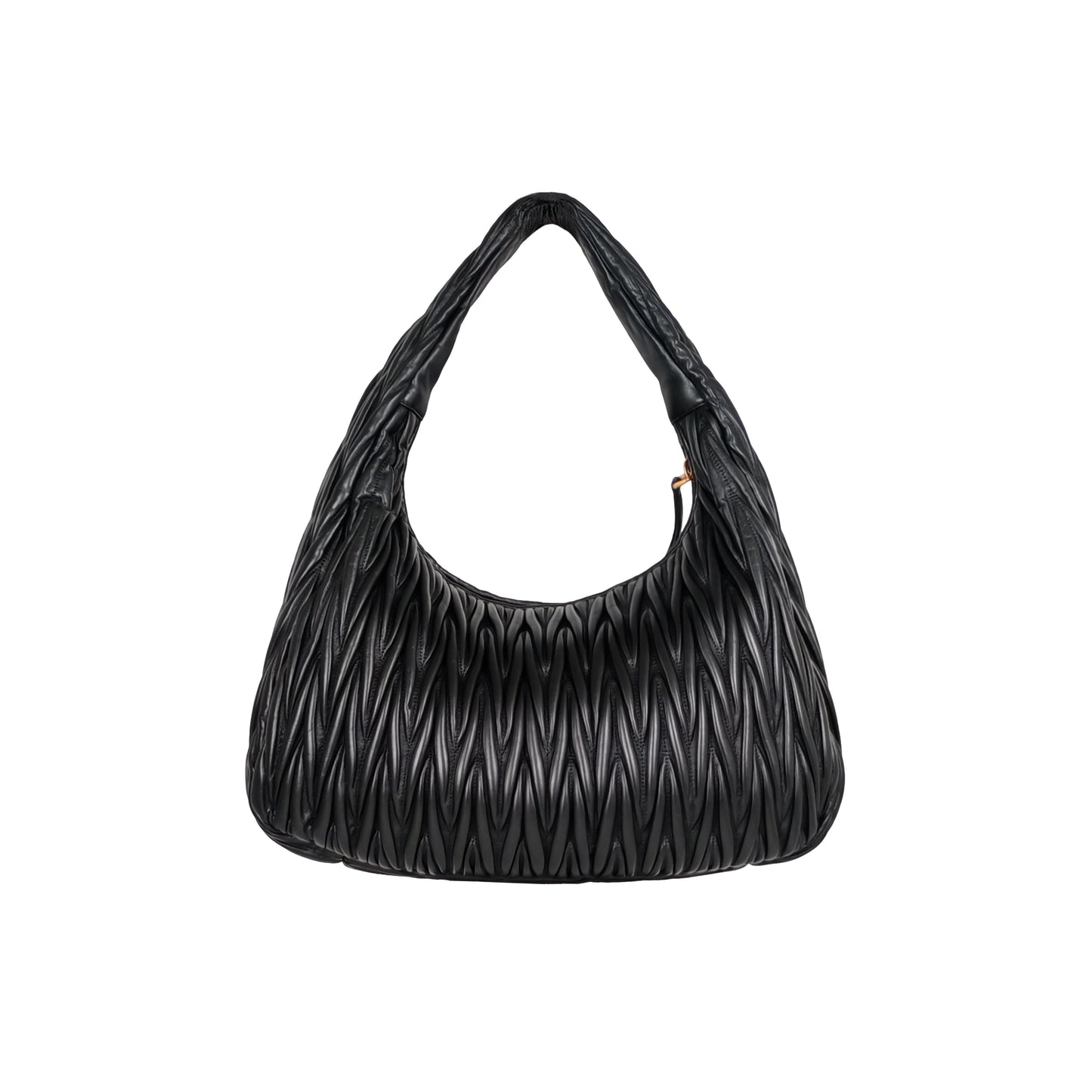 miumiu Wander matelassé nappa leather hobo bag (XL)