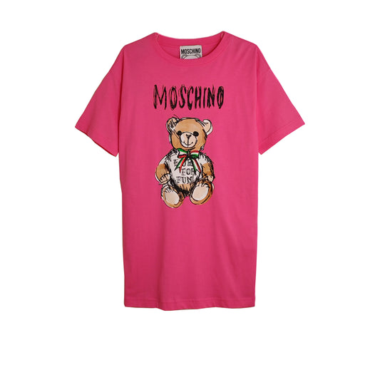 MOSCHINO Embroidered Logo Organic Jersey T-shirt