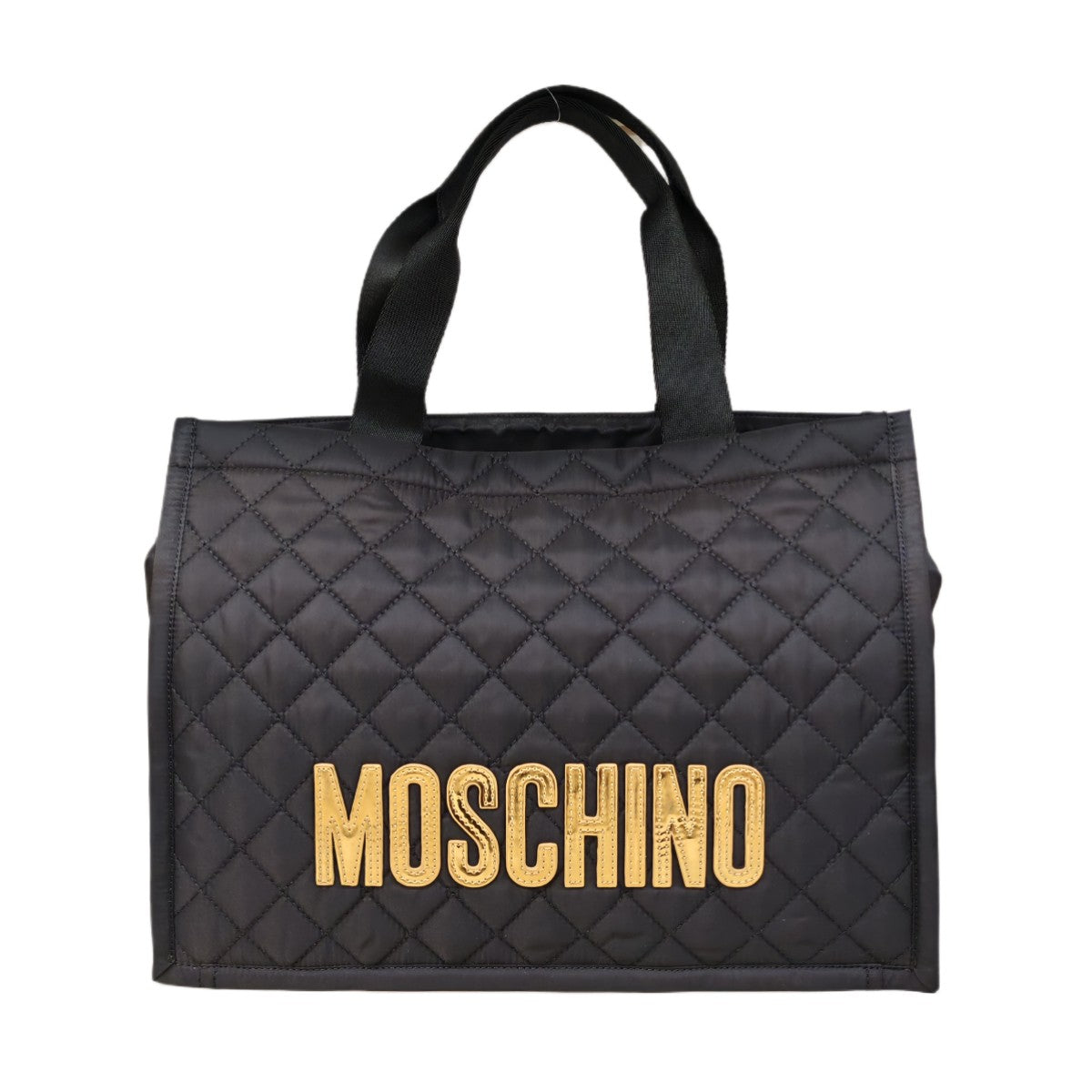 MOSCHINO COUTURE Quilted Nylon Logo Tote