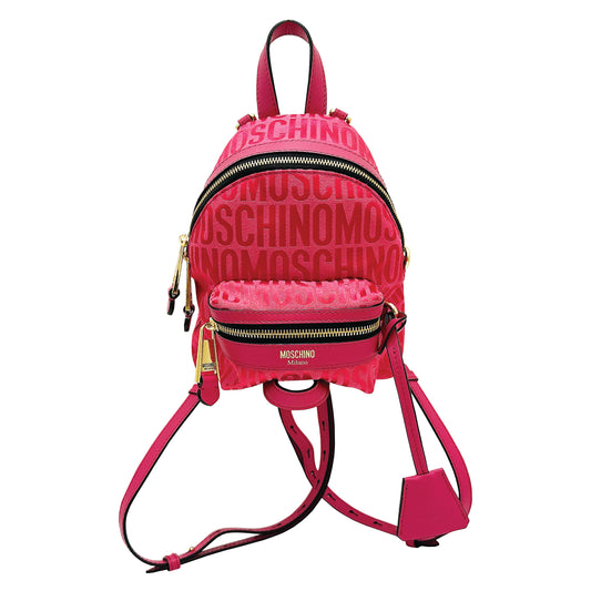 MOSCHINO COUTURE All over logo mini backpack