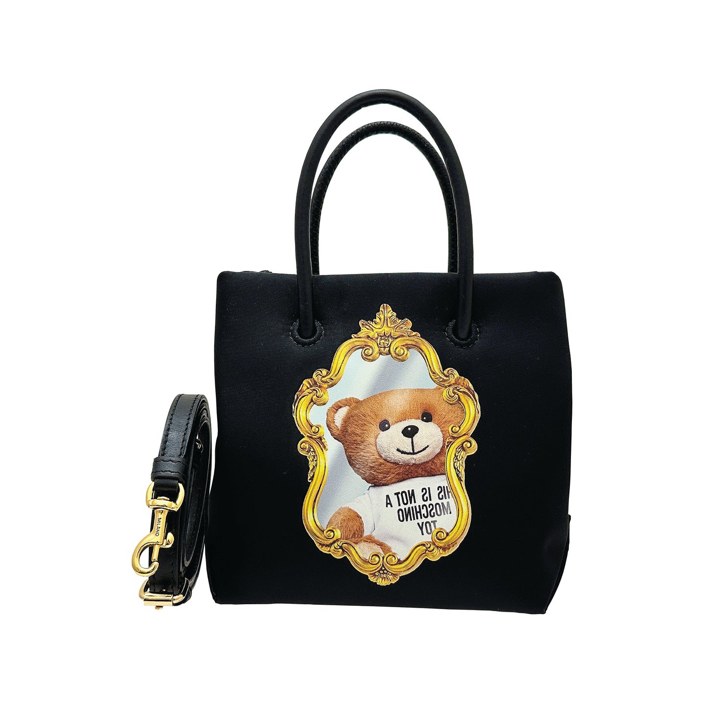 MOSCHINO COUTURE mini ‘Teddy Mirror’ Tote