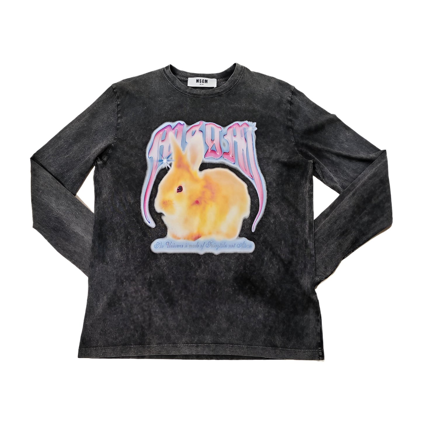 MSGM Cotton T-shirt with"MSGM Concert Bunny"print
