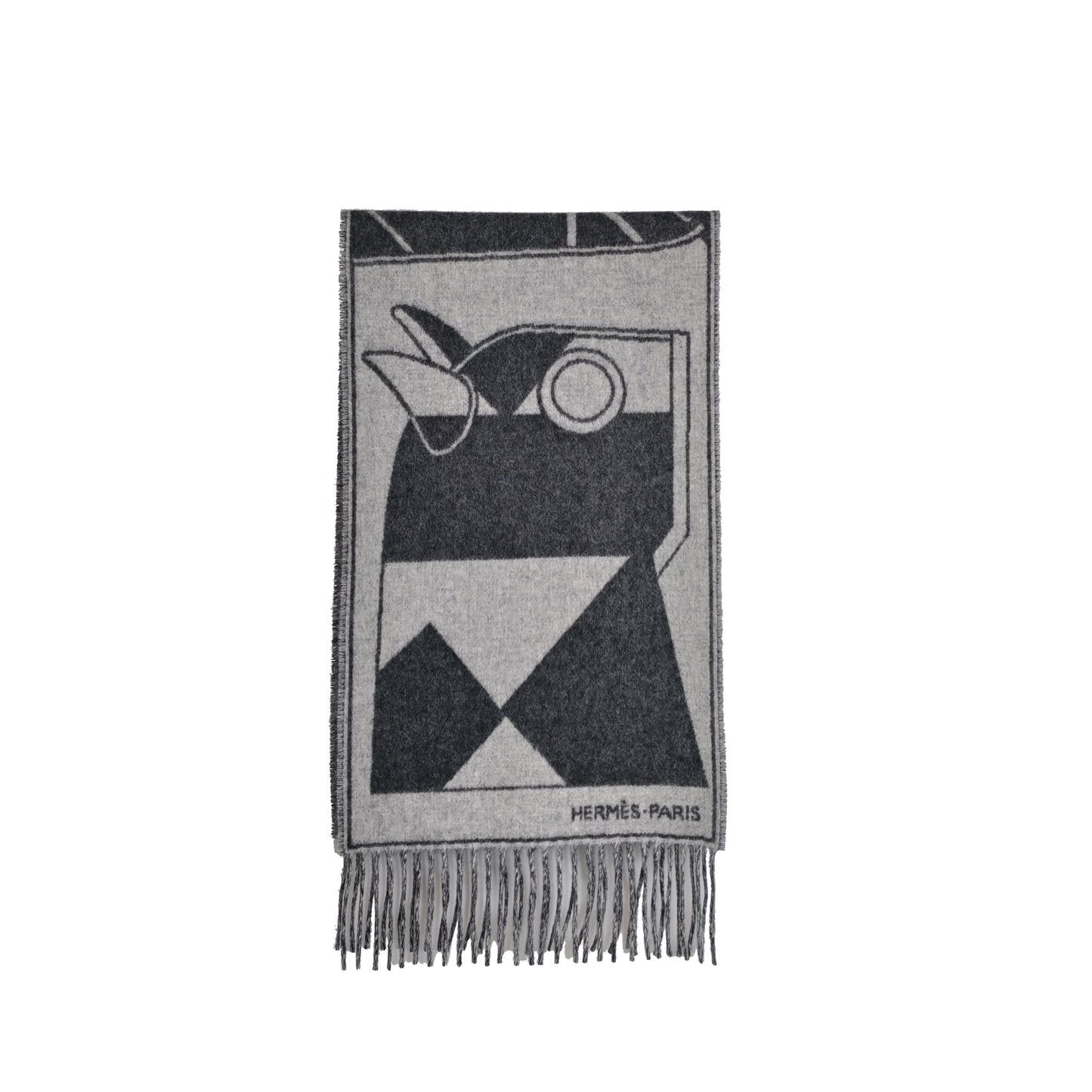 HERMES CAMAILS JACQUARD MUFFLER