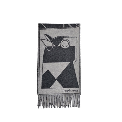HERMES CAMAILS JACQUARD MUFFLER