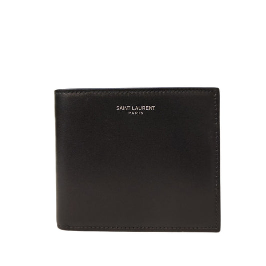 SAINT LAURENT PARIS-embossed single-compartment wallet