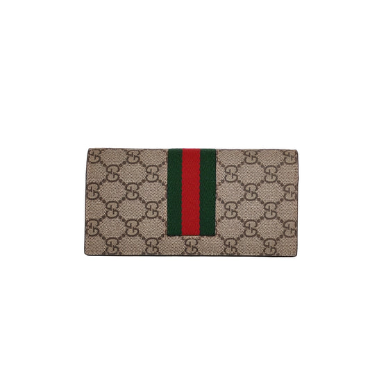 GUCCI GG Supreme Card Case Wallet
