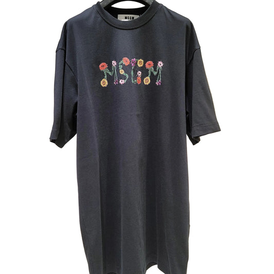 MSGM Logo Printed Dress