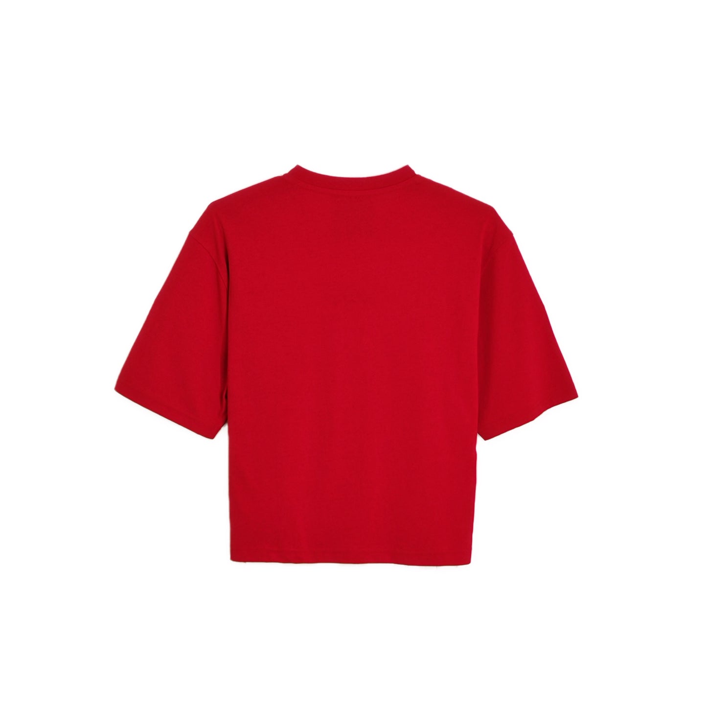 MOSCHINO COUTURE Embroidered Logo Organic Jersey T-shirt