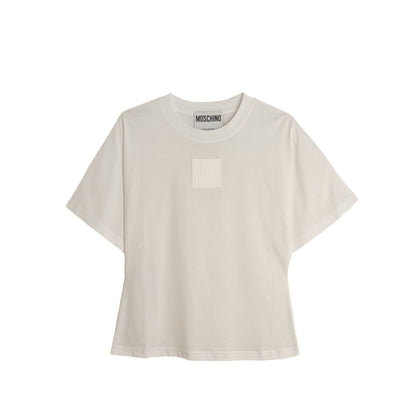 MOSCHINO COUTURE Embossed logo organic jersey T-shirt