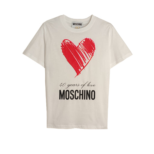 MOSCHINO COUTURE 40 Years of Love jersey T-shirt