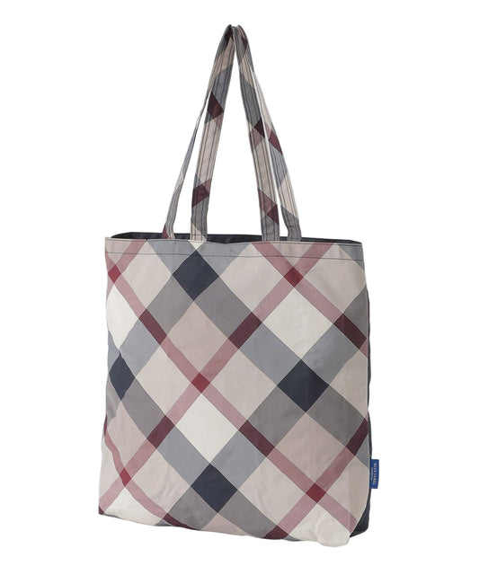 BLUE  LABEL  CRESTBRIDGE  Partial Crestbridge Check Eco Bag