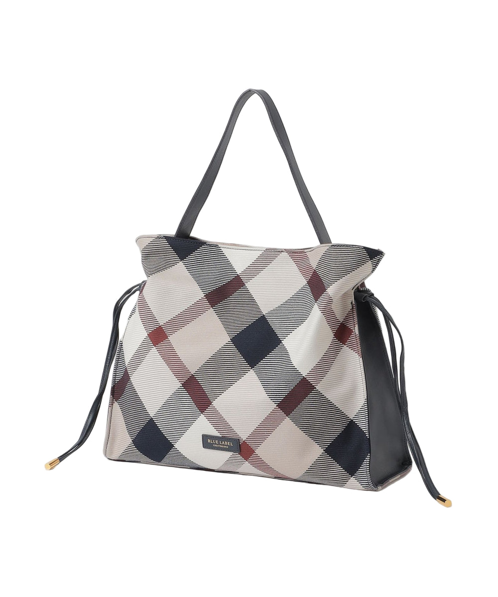 BLUE LABEL CRESTBRIDGE Check Calze Gathered Bag